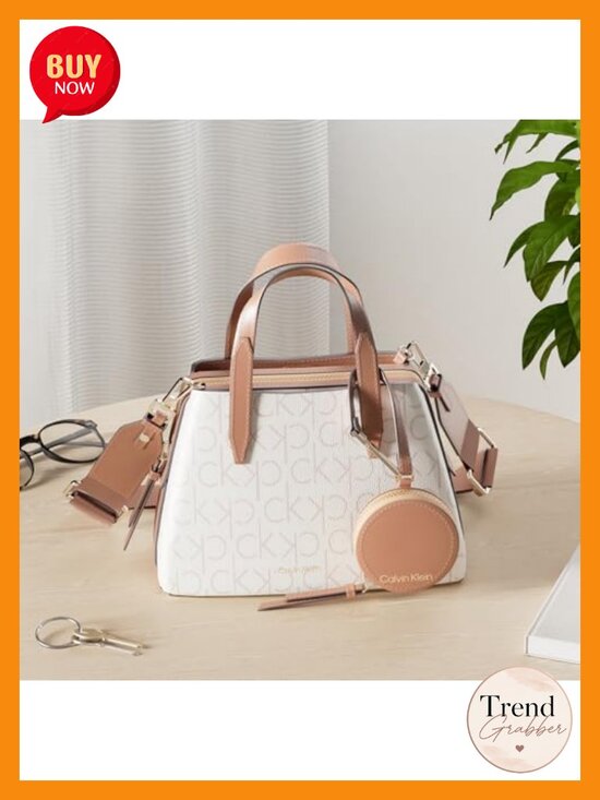 Millie Triple Compartment Crossbody with Coin Pouch - Macy Vegan Leather Triple Compartment Mini Satchel Crossbody with Removable Coin
